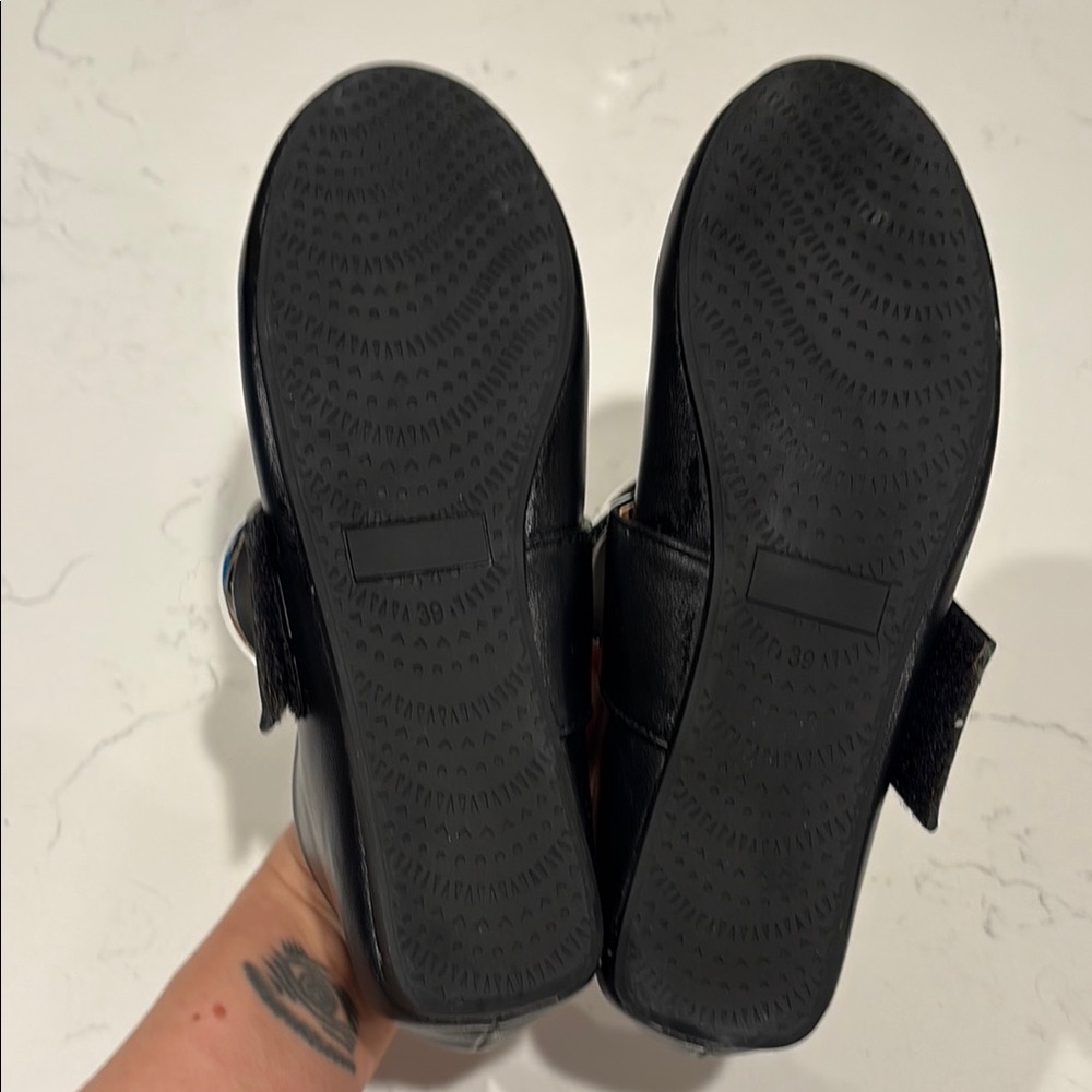 Raboesy black ballet flats with silver embellishments - never worn size 39 - Picture 6 of 6